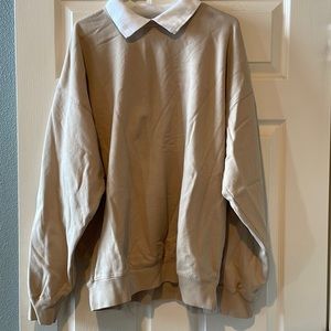 Brandy Melville Erica collared sweatshirt